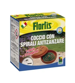 Flortis Coltivazione E Cura|Coccio contenitore con 10 spirali antizanzare