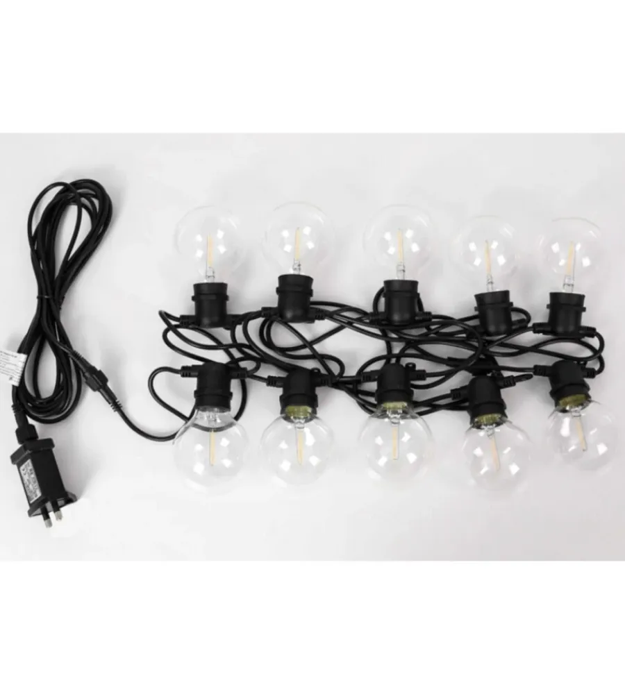 Sale Collana luminosa da esterno "fiesta" con 10 lampadine led, 5 m Illuminazione Per Esterno