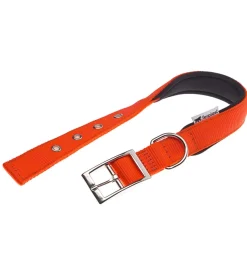 Ferplast Guinzagli E Pettorine|Collare in nylon mod. c25/45 imbottito per cane in colorazione arancione.