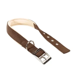 Ferplast Guinzagli E Pettorine|Collare in nylon modello c25/45 imbottito per cane in colorazione marrone.