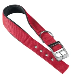 Ferplast Guinzagli E Pettorine|Collare in nylon morbido cs630 e imbottito per cane - colorazione rossa.