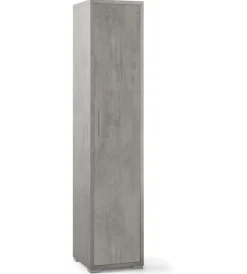 Sarmog Mobili Multiuso|Colonna 1 anta cemento, 39x182x41 cm