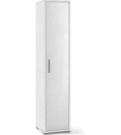 Sarmog Mobili Multiuso|Colonna 1 anta ossido bianco, 39x182x41 cm