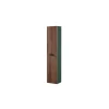 Hot Colonna pensile per bagno noce e verde bottiglia, 30x24x150 cm Mobiletti Multiuso