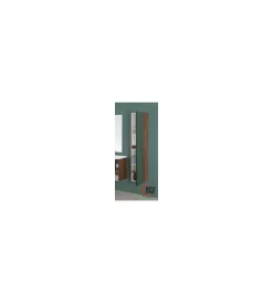 Hot Colonna pensile per bagno noce e verde bottiglia, 30x24x150 cm Mobiletti Multiuso