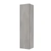 Decor Bagno Mobiletti Multiuso|Colonna pensile sospesa con 1 anta colore grigio caldo, 35x28x138 cm