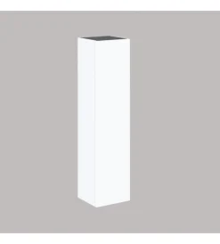 Sale Colonna pensile sospesa con 1 anta colore bianco neve, 35x28x138 cm Mobiletti Multiuso