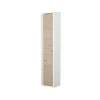 Discount Colonna pensile sospesa"fabula" bianco e rovere, 30x24x150 cm Mobiletti Multiuso