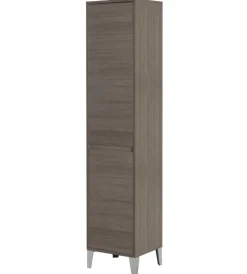 Mobiletti Multiuso|Colonna porta biancheria rovere scuro 40x35x183 cm
