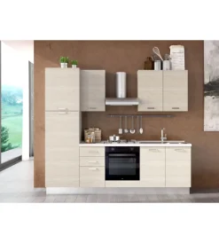 Best Composizione cucina completa ares con lavello a destra e piano cottura a gas 255x60x216 cm Cucina