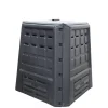 Discount Compostiera da giardino 380 litri in polipropilene nero, 80x80x82 cm Attrezzatura Giardinaggio