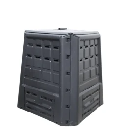 Discount Compostiera da giardino 380 litri in polipropilene nero, 80x80x82 cm Attrezzatura Giardinaggio