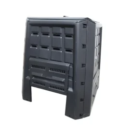 Discount Compostiera da giardino 380 litri in polipropilene nero, 80x80x82 cm Attrezzatura Giardinaggio