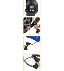 Garage E Manutenzione- Compressore ad aria portatile digitale in abs, 120 w
