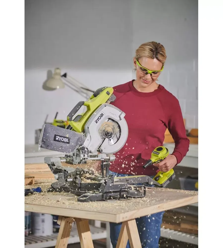 Ryobi Compressori|Compressore aria portatile a batteria "r18vi-0" 18v solo corpo macchina