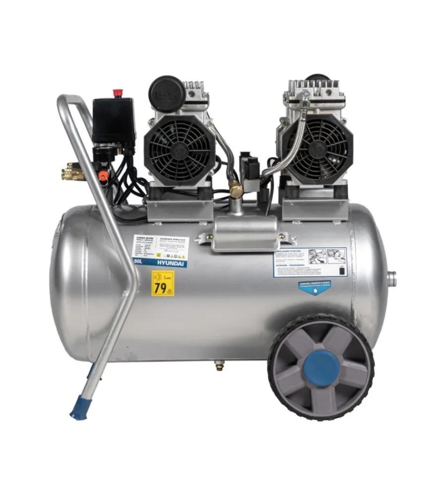 Hyundai Compressori|Compressore aria silenziato 50l 3hp