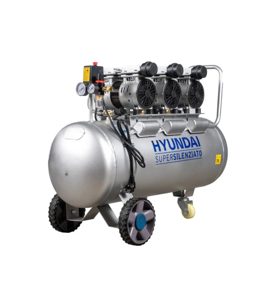 Hyundai Compressori|Compressore aria silenziato 100l 3hp - cod. 65704