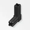 Officina E Garage-Alfer aluminium Congiunzione per  angoli da 23.5 mm - nero.