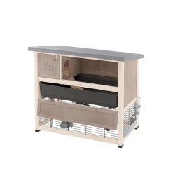 Gabbie Per Roditori-Ferplast Conigliera in legno 