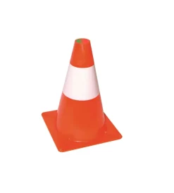 Segnaletica- Cono segnaletico - bianco/rosso - h. 50 cm.