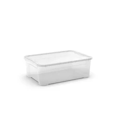 Keter Ordine E Sistemazione|Contenitore con coperchio trasparente "tbox m" in plastica 31 lt 55,6x39,1x18,9 cm