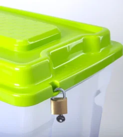 Ordine E Sistemazione-Bama Contenitore in plastica con coperchio "iperbox" lt. 85 80x40x45 cm -
