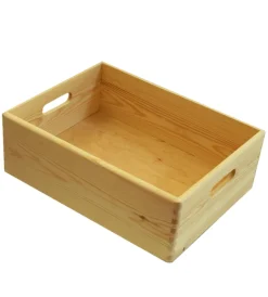 Complementi In Legno|Contenitore multiuso in legno "wood box" marrone chiaro 40x30x14 cm
