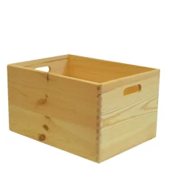 Discount Contenitore multiuso in legno "wood box" marrone chiaro 40x30x24 cm Complementi In Legno