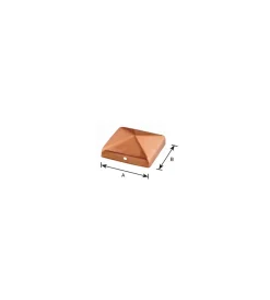 Ferramenta Per Esterno|Copertura per pali a piramide 90 x 90 mm.