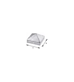 Ferramenta Per Esterno|Copertura per pali a piramide 90 x 90 mm.