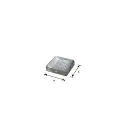 Ferramenta Per Esterno- Copertura per pali quadrata 90 x 90 mm.