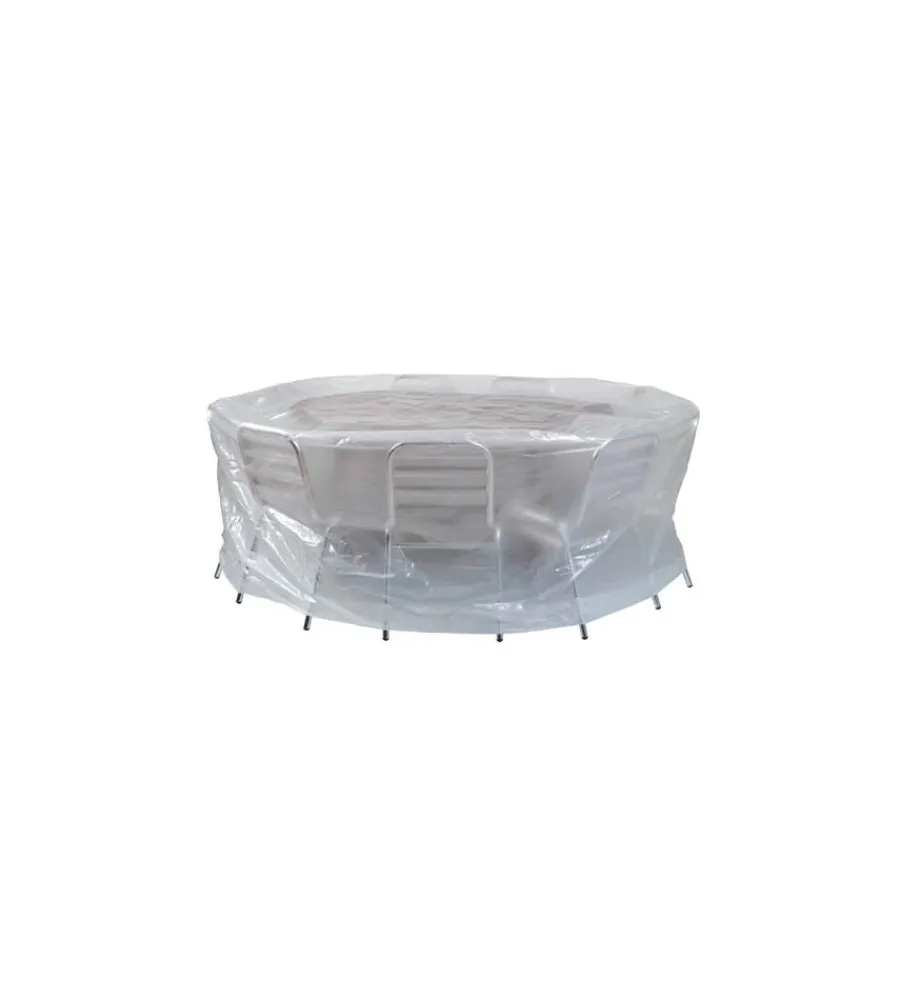 Attrezzatura Giardinaggio-Ribimex Copertura per tavoli da esterni diam 200cm x h 80cm - .
