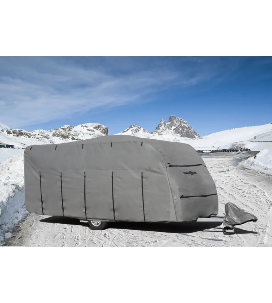 Campeggio-Brunner Copertura protettiva per caravan "cover 6m" in tnt a 4 strati, 450-500 cm