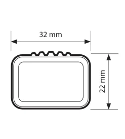 Nordrive Portaggio|Coppia barre portatutto in acciaio rail top - l - 127 cm  n15031