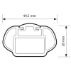 Nordrive Portaggio|Coppia barre portatutto in alluminio in-rail alu - l - 127 cm  n15056