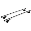 Nordrive Portaggio|Coppia barre portatutto in alluminio rail pro - l - 127 cm  n15036