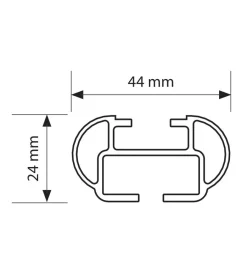 Portaggio-Nordrive Coppia barre portatutto kuma in alluminio - s - 112 cm  n15002