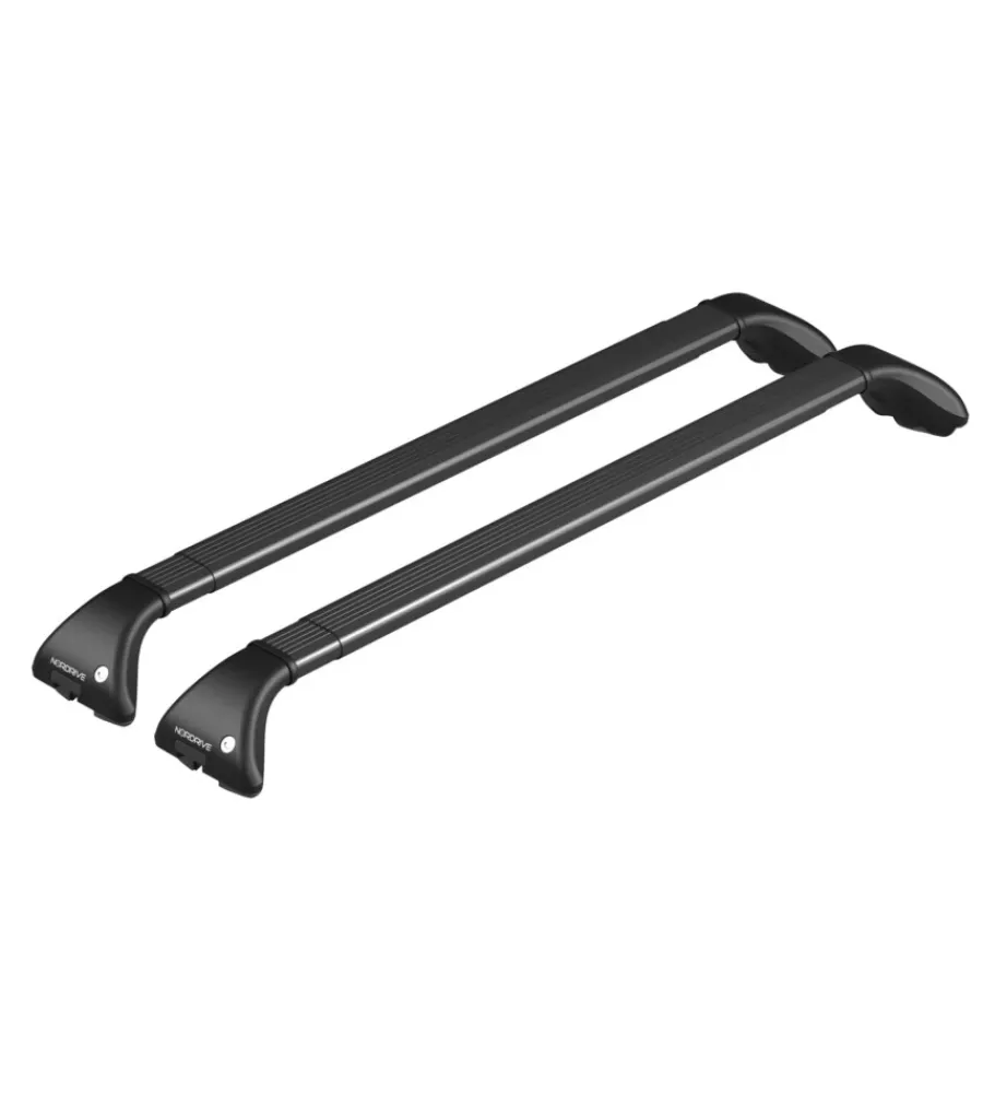 Portaggio-Nordrive Coppia barre portatutto snap steel telescopiche in acciaio - l - 100÷136 cm n15016