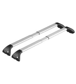 Nordrive Portaggio|Coppia barre portatutto snap alu telescopiche in alluminio - l - 100÷136 cm n15017