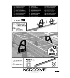 Nordrive Portaggio|Coppia fermacarico - 23 cm  n11002