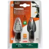 Moto-Lampa Coppia frecce carbon "tuareg" bianco  90099
