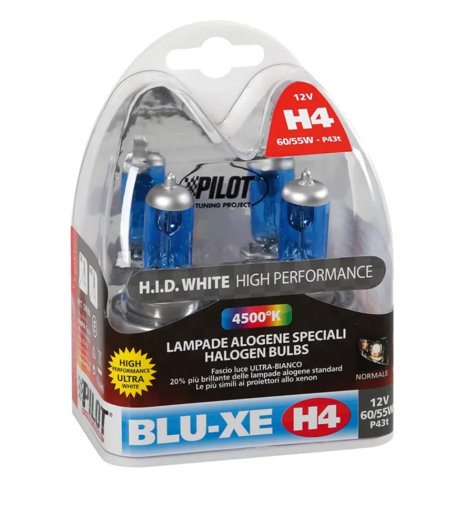 Elettrico-Lampa Coppia de h4"blu-xe"60/55w pilot 58184