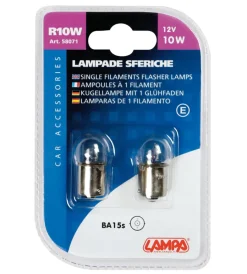 Elettrico-Lampa Coppia de sfera 12v 10w ba15s  58071