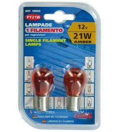 Elettrico-Lampa Coppia de 12v 15s 21w arancio  58065