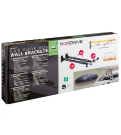Portaggio-Nordrive Coppia supporti da parete per box tetto tipo 2, orizzontale  n60051 -