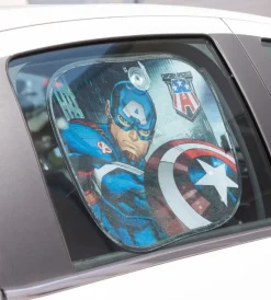 Auto Interno|Coppia tendine auto laterali "capitan america", 44x35 cm