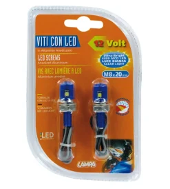 Hot Coppia viti blu .luce bianca  90171 Moto