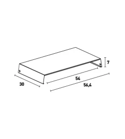 Barbecue-Lisa Copri fornelli plan plus in acciaio inox colore panna, 56,4x30x7 cm -