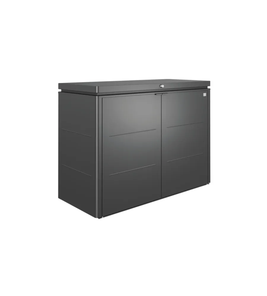 Online Copribidone o portattrezzi "highboard 160" in acciaio zincato grigio scuro metallizzato - cod. 73015 Contenitori Da Esterno