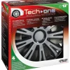 Lampa Auto Esterno|Copricerchi per auto "avera" silver & black - ø 13" pilot  31615